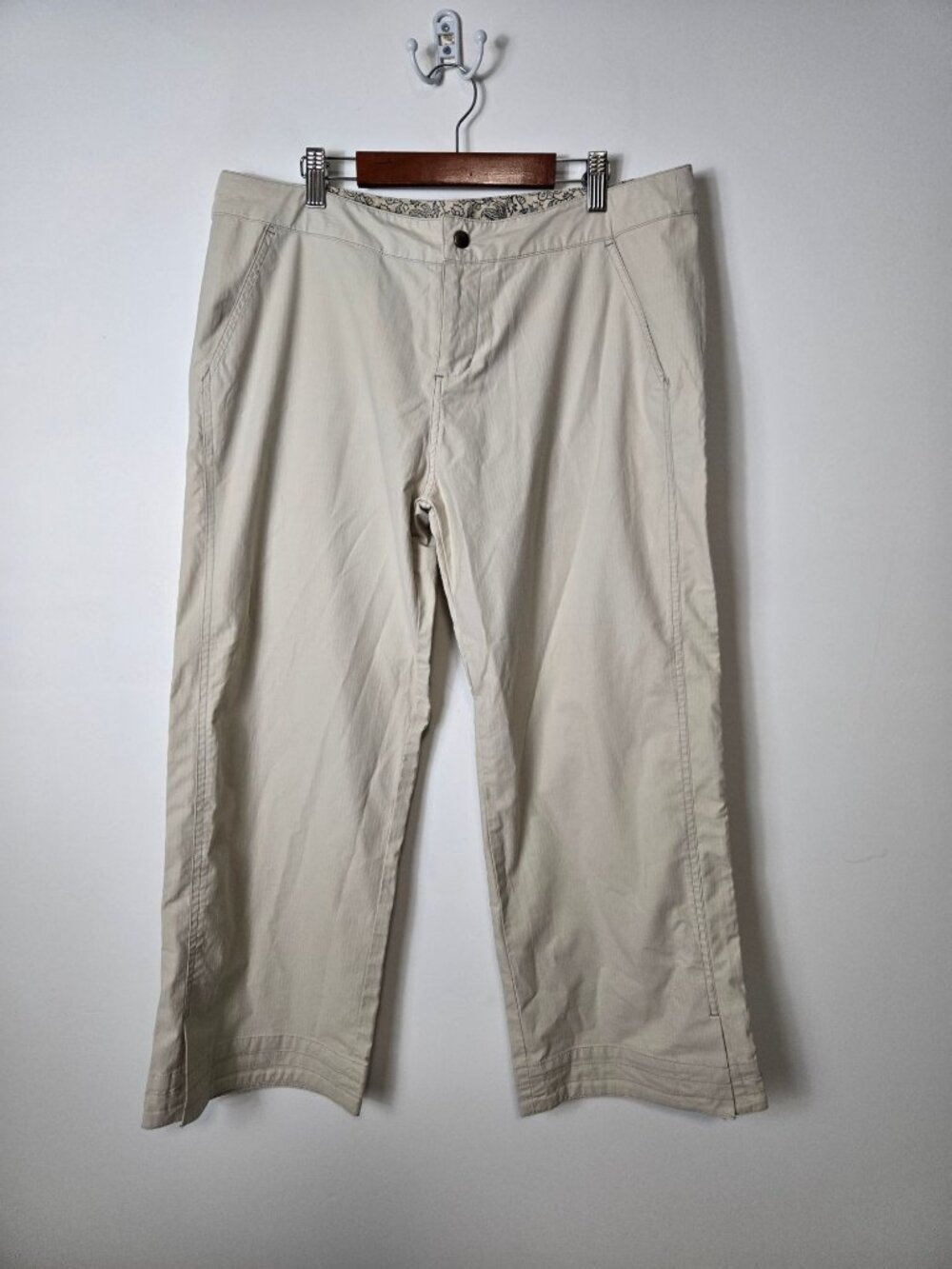 Kuhl Pants Womens L Crop Wide Leg Hiking Outdoor Drawstring Pants Nylon Blend